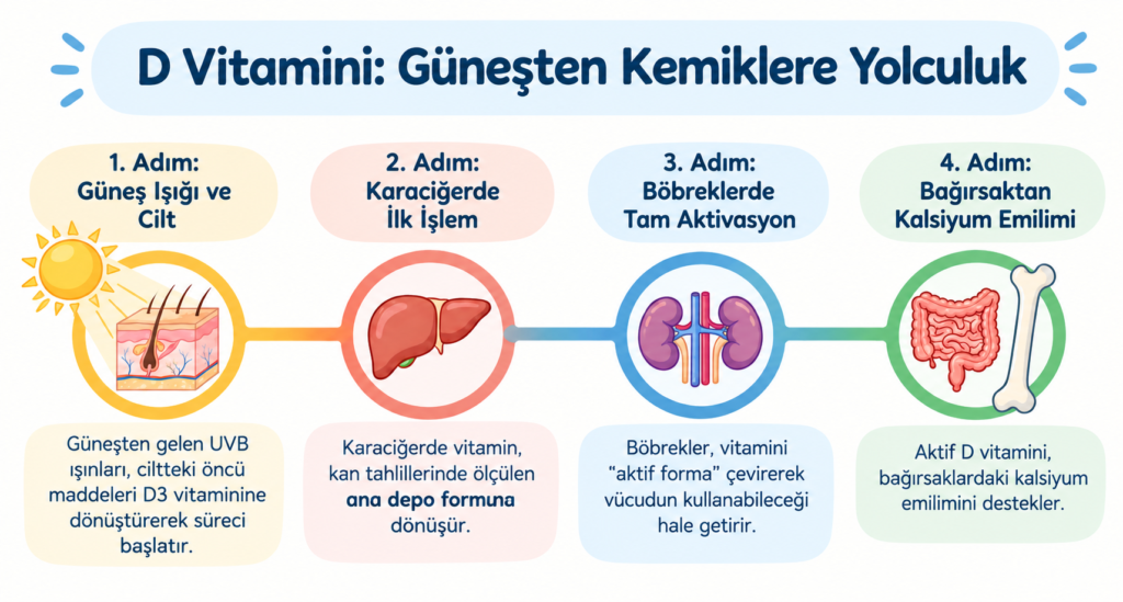 2. İlk Anahtar: D3 Vitamini ve Güneşten Başlayan Yolculuk